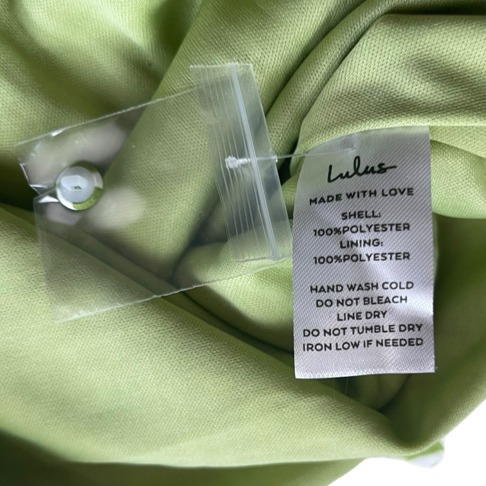 Lulus X Lush Timeless Touch Midi Dress Medium Green Floral Bloomcore A-Line NWT - Picture 11 of 16